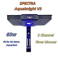 60W Aquarium Light Marine Reef LED SPECTRA Aquaknight V3 Touch Control 3 Channels Timer Dimmer For 45-60cm Saltwater SPS LPS Aqu