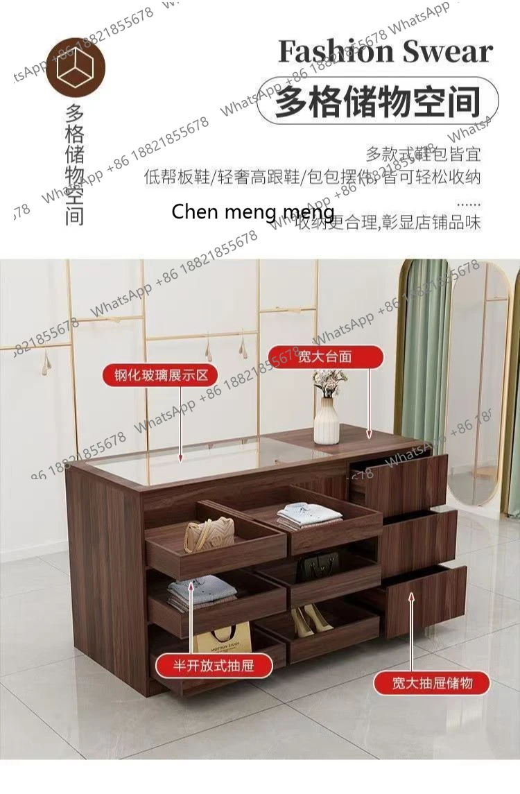 Cassiere, bar in vetro Zhongdao, espositore da tavolo con acqua corrente, espositore per gioielli con ornamenti