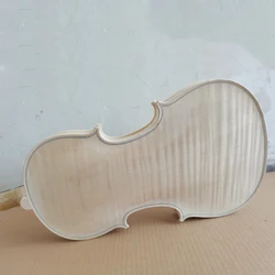 Stradivarius 1715 Complete Backplane Flame Maple violin white embryo unfinished violin 4/4 3/4 1/2 1/4  solid wood DIY violin