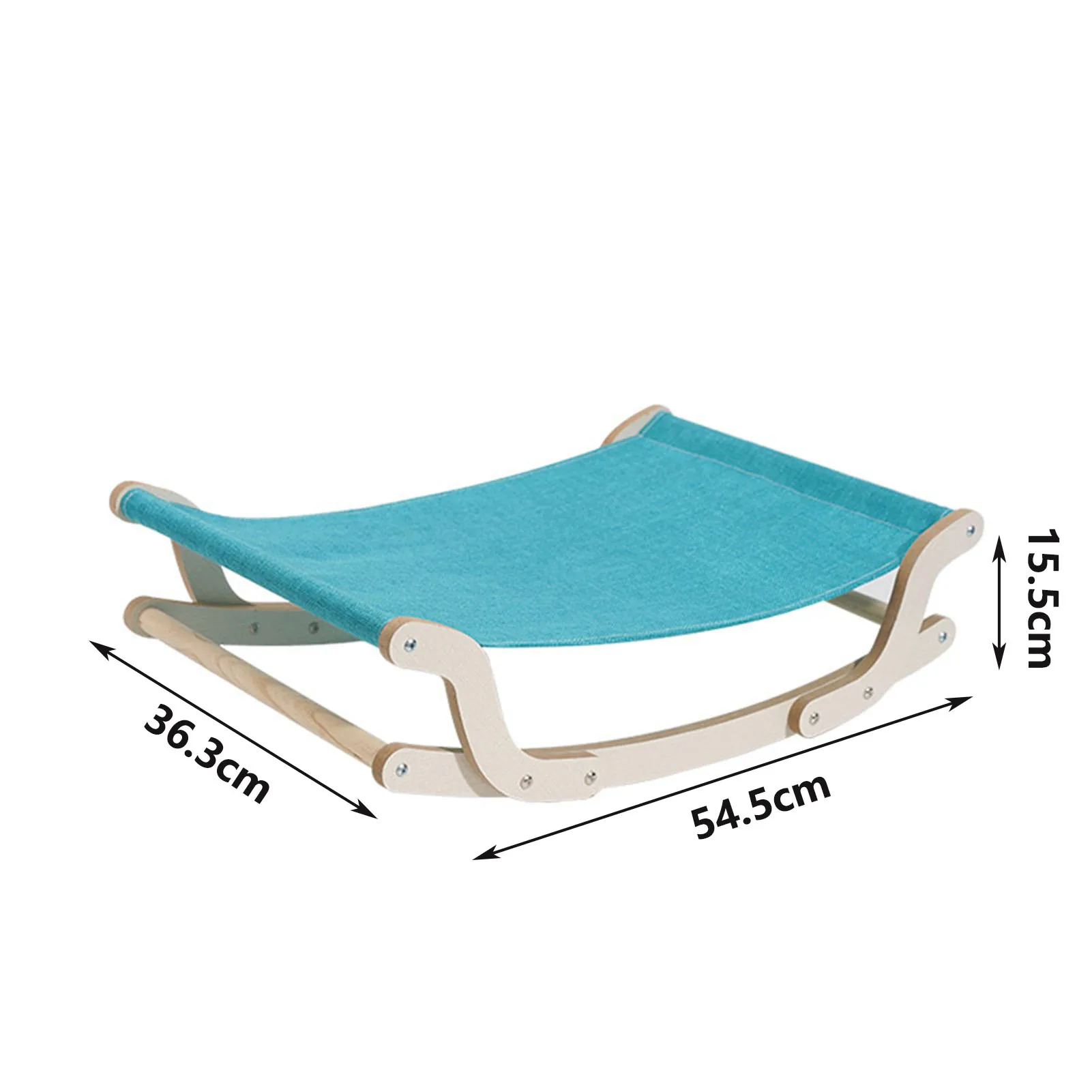 Imagem -06 - Soft Rocking Chair For Pet Hammock Rolling Cradle Swing Toy Frame de Madeira Durável Cat Bed Small Kitten