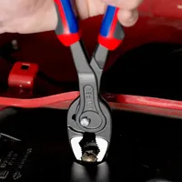KNIPEX 82 02 250 TwinGrip with push-button adjustment Front and side gripping pliers 250mm Comfort grip High clamping force