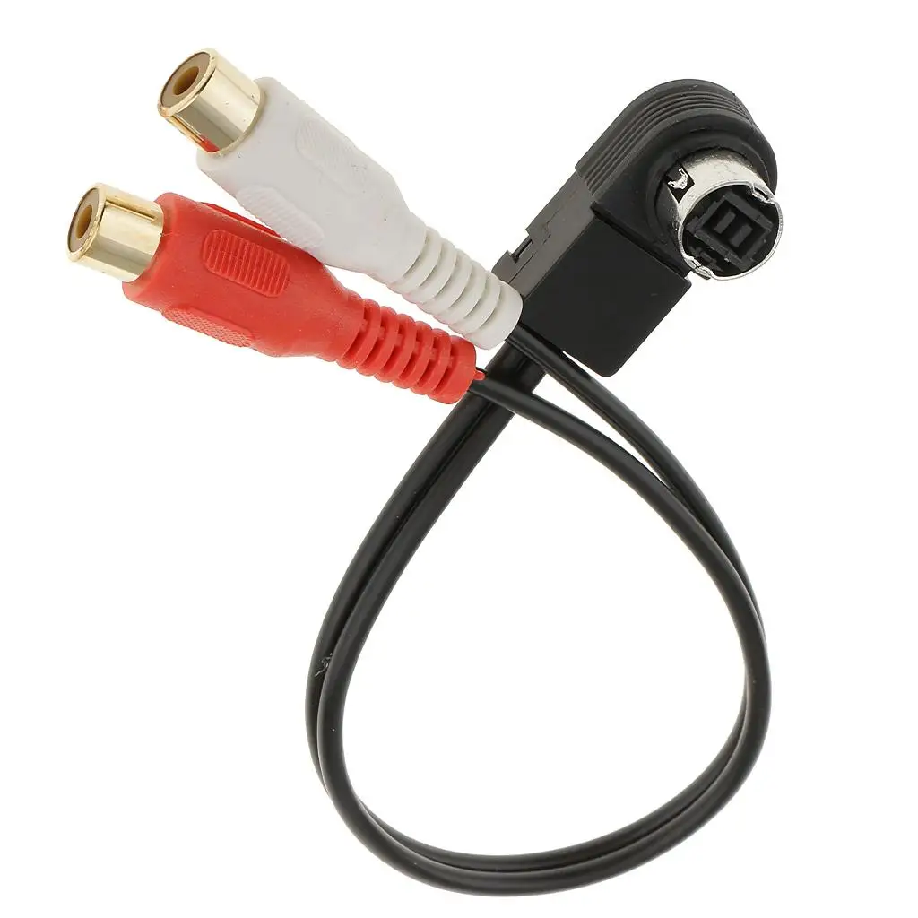 dolity Car Accessory Aux Input Cable for KCA-121B AI-NET RCA Auxiliary Cord connect Ai-net Adaptor to the CD Changer port