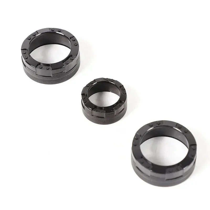 For Toyota GR Supra A90 2019-2026 Aluminum Alloy Black Car Air Conditioning Volume Knob Ring Cover Trim Interior Car Accessories 4