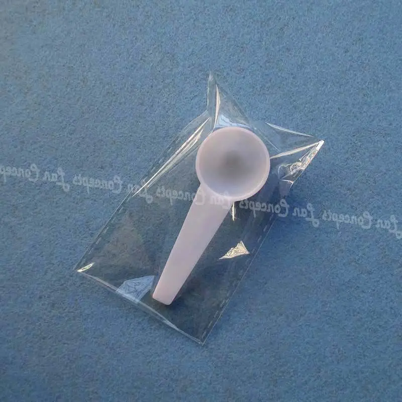 

5g Plastic Measuring Scoop with individual packed 9ML Scoop 5 gram PP Spoon for milk powder liquid - 200pcs/lot Free shipping