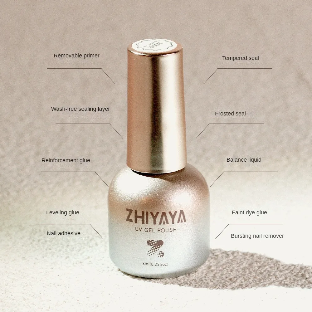 Reinforcement Coating Professional Long-lasting Professional Nail Finish Zhiyaya Nail Salon In-demand Base Gel Durable Top Coat