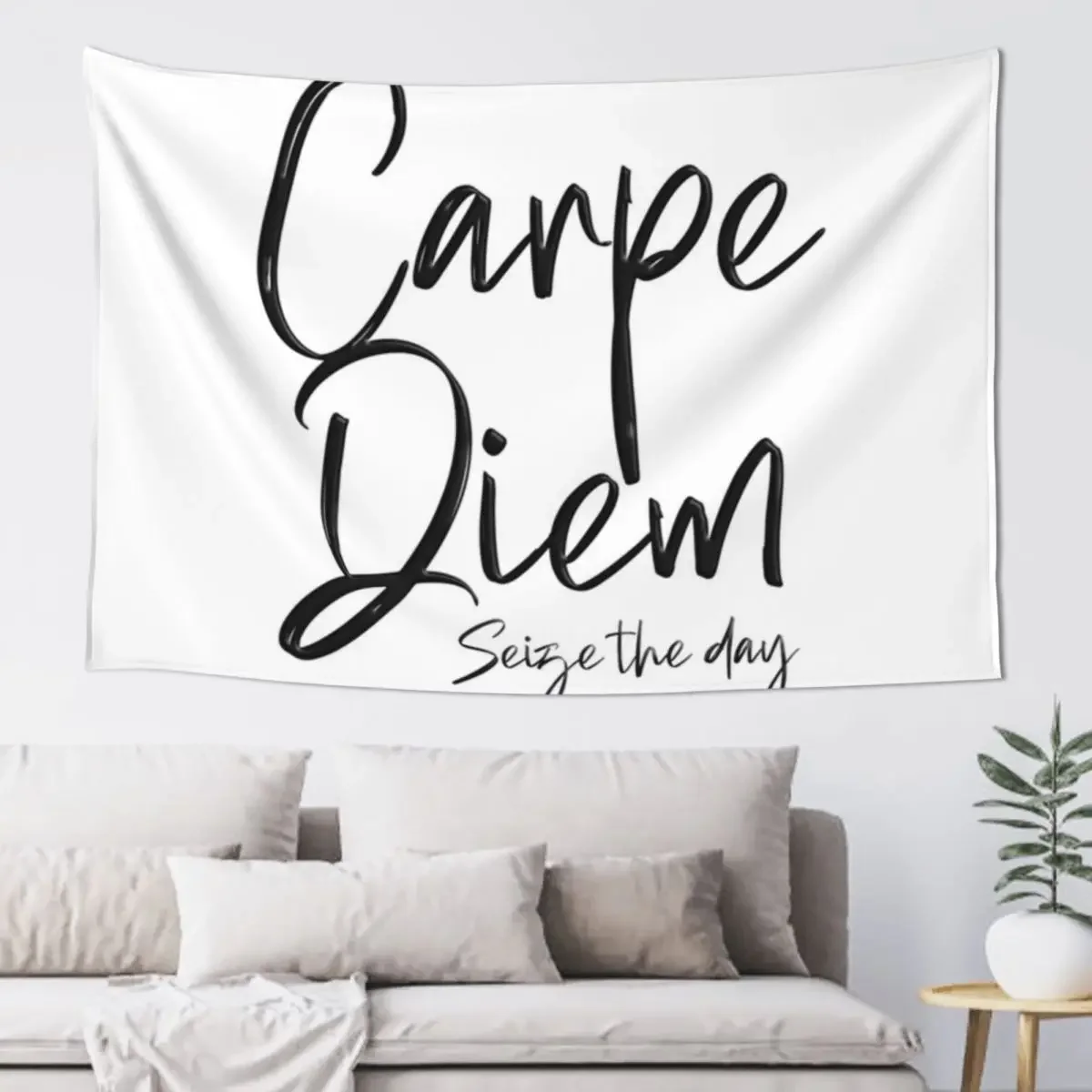 carpe Diem classique Tapestry Nordic Home Decor Cute Room Decor Hanging Wall Tapestry