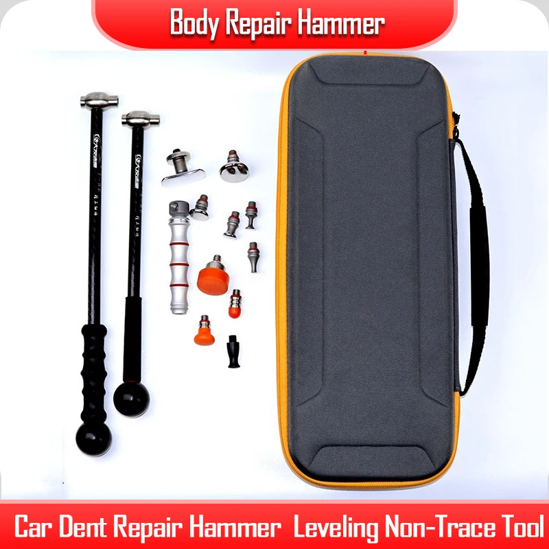 Body Repair Hammer Car Dent Repair Hammer  Leveling Non-Trace Tool Titanium Alloy Retractable Set