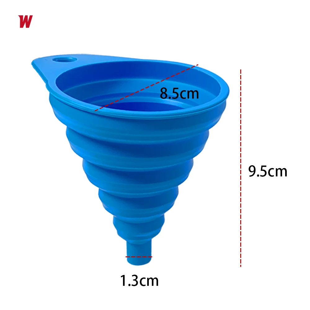 Big Size Engine Funnel Petrol Change Funnels Foldable Portable Silicone Liquid Funnel Car Oil Petrol Change Tool Car Accessories