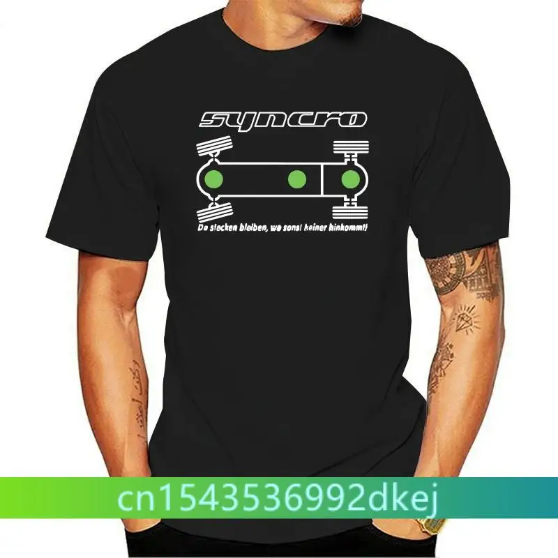 T-Shirt - T3 Bus Syncro Diff. Lock Sperre Anzeige mit Schriftzug und Spruch Fashion Style Men Tee100% Cotton Classic tee