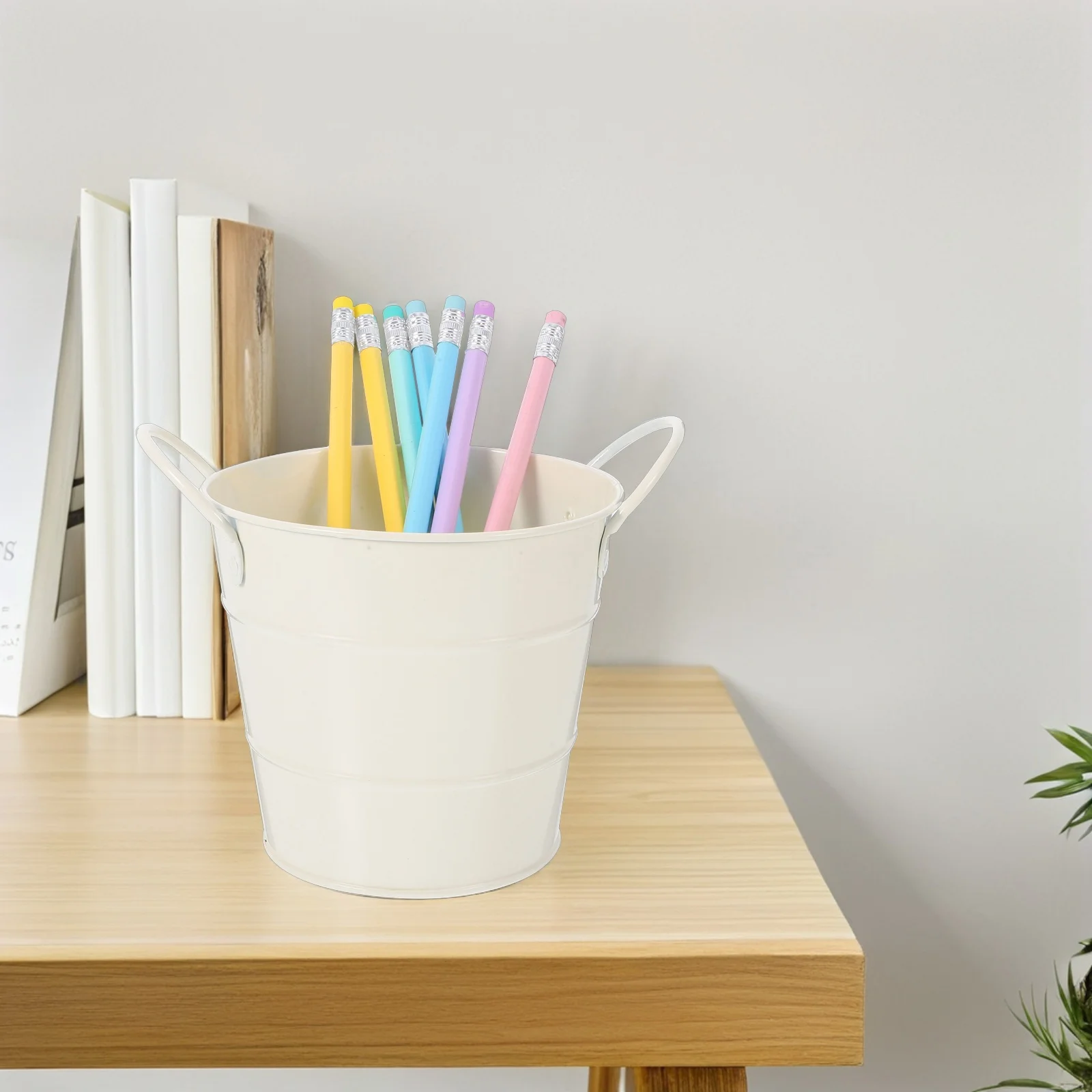 سطح المكتب تخزين دلو سلة المهملات المعدنية لمكتب المنزل المدرسة متعددة الوظائف سلة النفايات الحديدية سلة المهملات الصغيرة ورقة المنظم