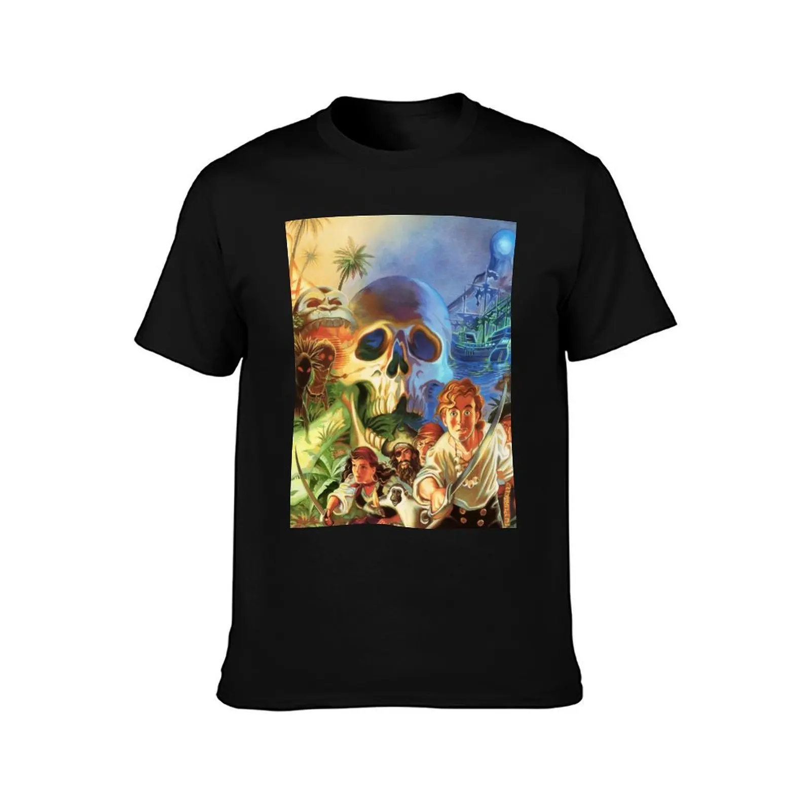 The Secret of Monkey Island 1 T-Shirt, Vintage Retro Graphic Tee, Unisex Summer Casual Streetwear Top