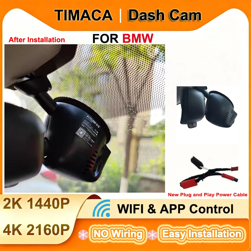 TIMACAM 4K Wifi Plug and Play Dash Cam for BMW MINI Cooper CABRIO CLUBMAN COUNTRYMAN PACEMAN r56 r57 r58 r59 r60 r61 f54 f55 f56