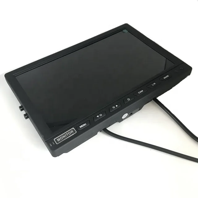 PC 10.1 inch Auto VGA 1024X600IPS Display CCTV Scherm met VGA en AV-ingang Desktop Hoofdsteun LCD Computer