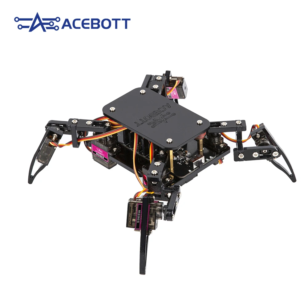 ACEBOTT ESP8266 Bionic Quadruped Spider Robot Kit App Remote Control Walking Crawling STEM Robotics Project for Arduino ESP32