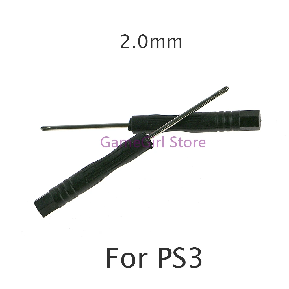 5pcs Black 2.0mm + Cross Security Screwdriver for PlayStation PS2 PS3 Controller Repair Opening Tool