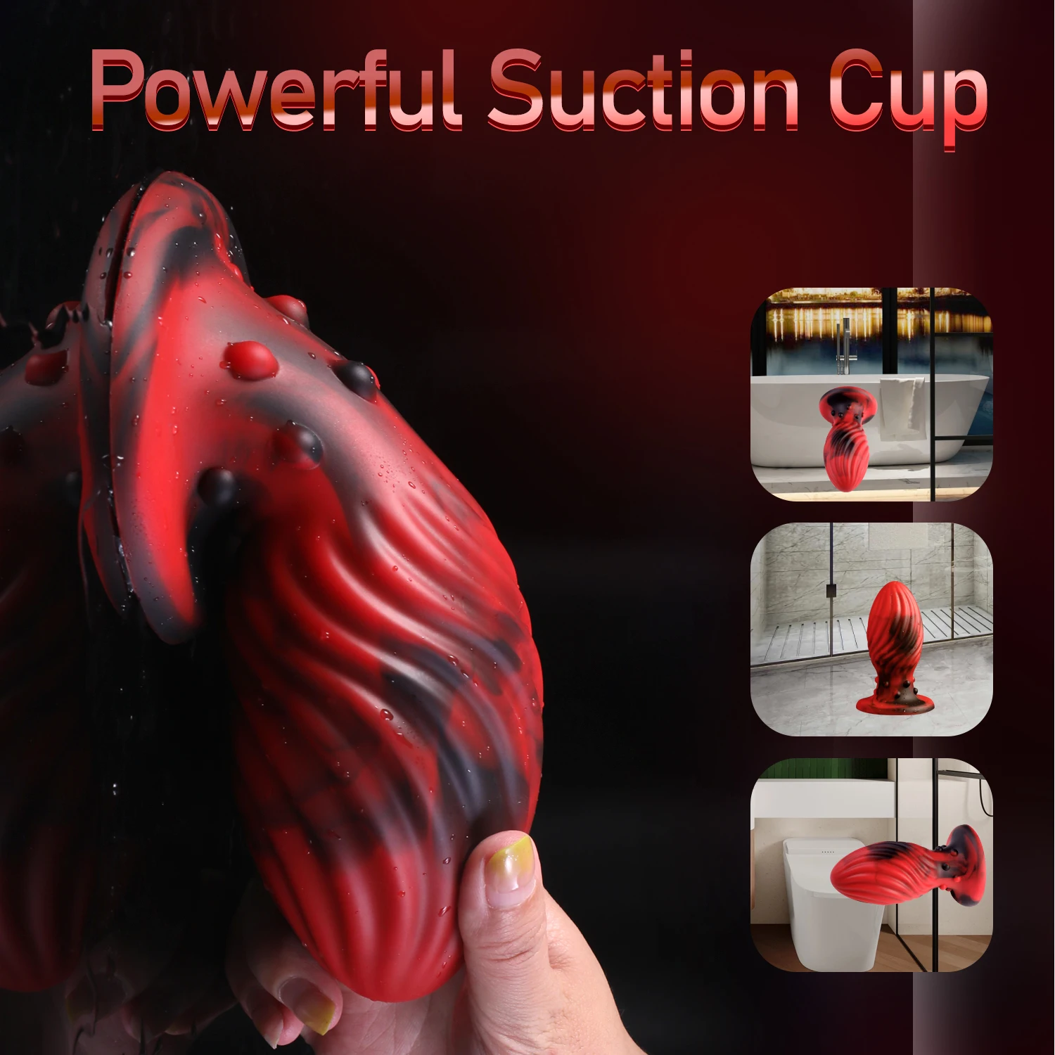 Huge Size Anal Plug Adult Sex Toys Big Dildo Anus Expander Silicone buttplug No Any Smell Soft Butt Plug With Strong Suction Cup