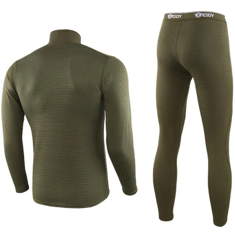 Long Johns Men Tracksuit Thermal Underwear Mens Fleece Breathable Sweat Quick Drying Thermo Tactical Motion Clothes