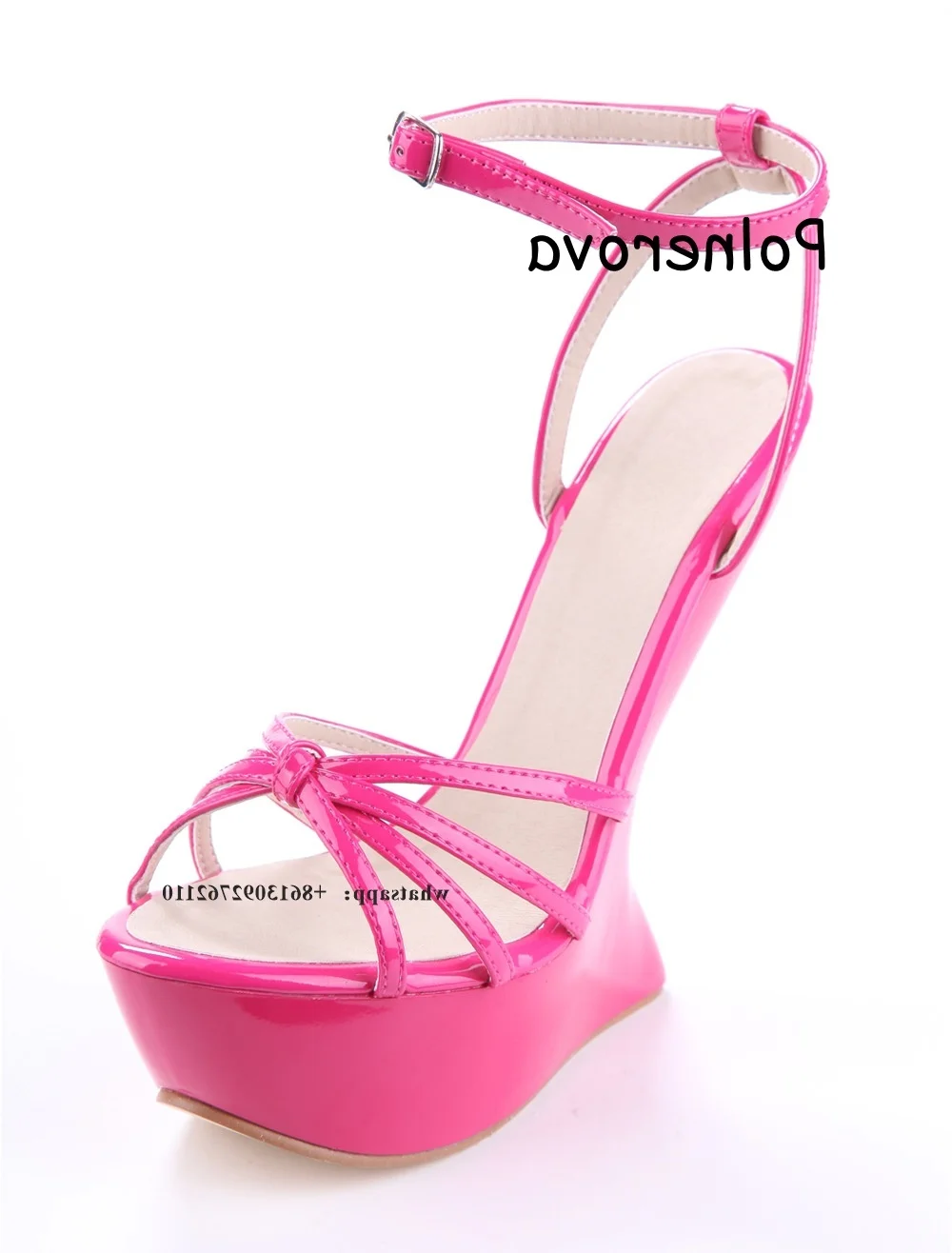 

Open Toe Sandals Strange Style Women's Shoes Platform Sweet Girls Candy Color Front Rear Strap Super Heel Occidental Style Shoes