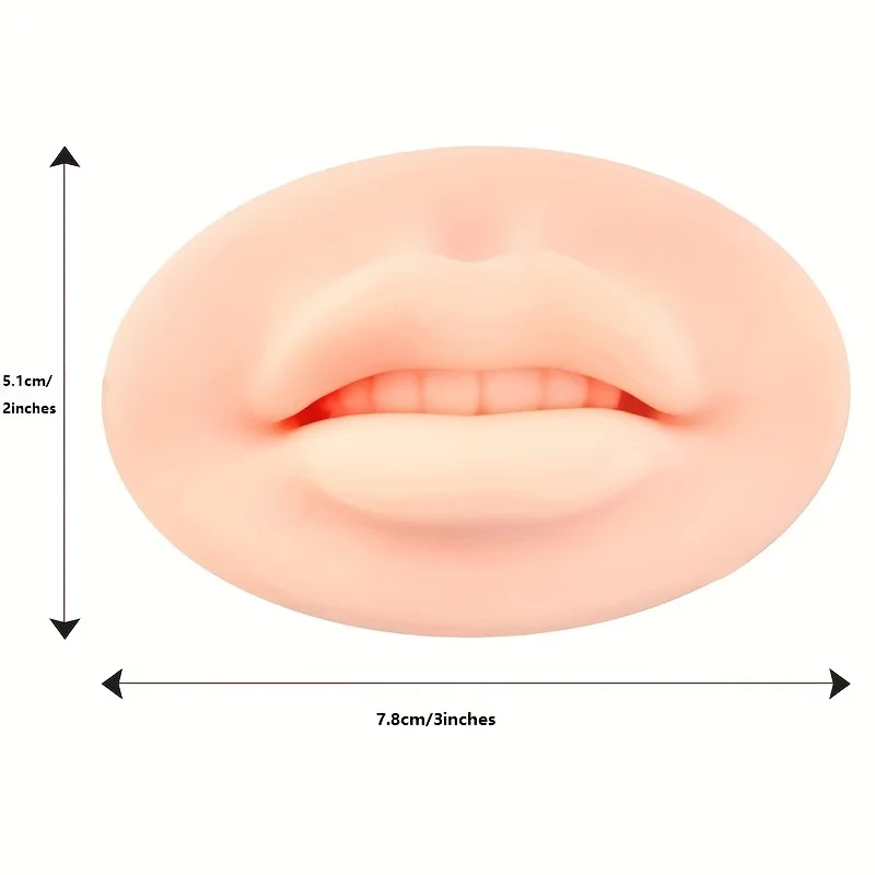 

1/2/3/5Pcs Permanent Makeup Soft Silicone Practice Lip Reusable 3D Practice Mold Elasticity Microblading Practice Accessories