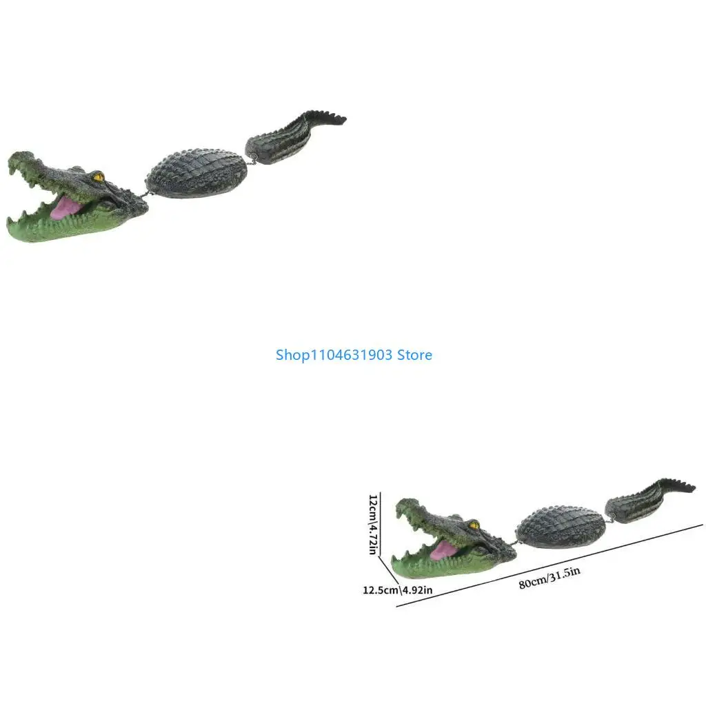 

Аллигаторы с плавающей смолой реплики приманки на открытом воздухе украшения воды для ландшафтного сдерживания птиц.