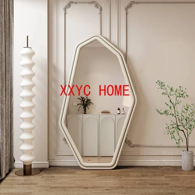 Design Full Length Mirror Edge Nordic Display Creative Full Body Mirror Irregular White Girls Macrame Espejo Home Decoration