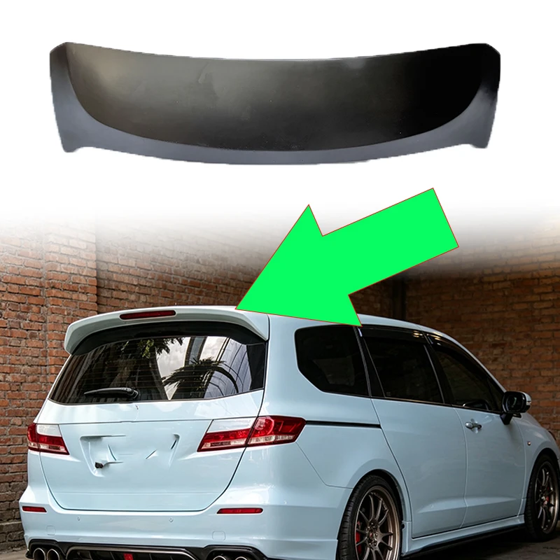 Rear Roof Spoiler Top Wing For Honda Odyssey RB3 2009‑2014 JDM Style Rear Window Roof Spoiler Exterior Body Kits Modification Ac