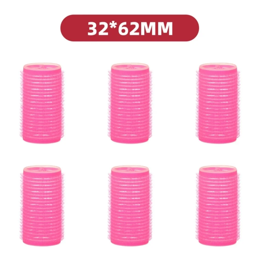DIY Hair Curler Styling Tools 6pcs Self-Grip Hair Rollers Heatless Hair Curler No Heat Hair Bangs Volume Self-adhesive Hook&Loop view 5