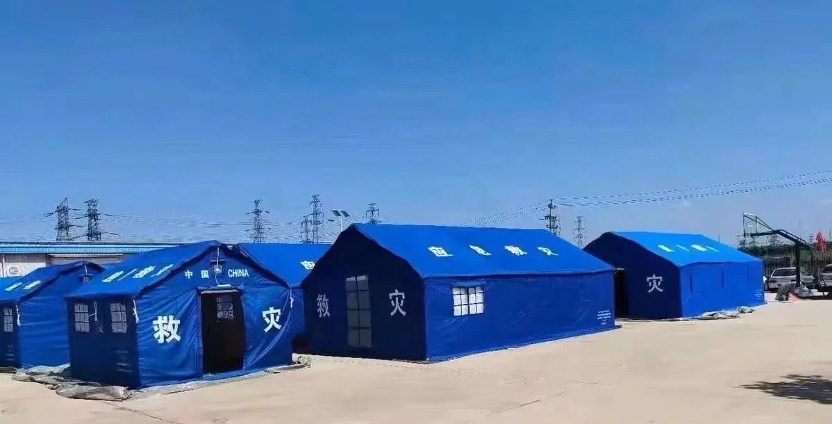Fácil de transportar para necessidades urgentes Barraca de refugiados Barraca leve de emergência para alívio de desastres