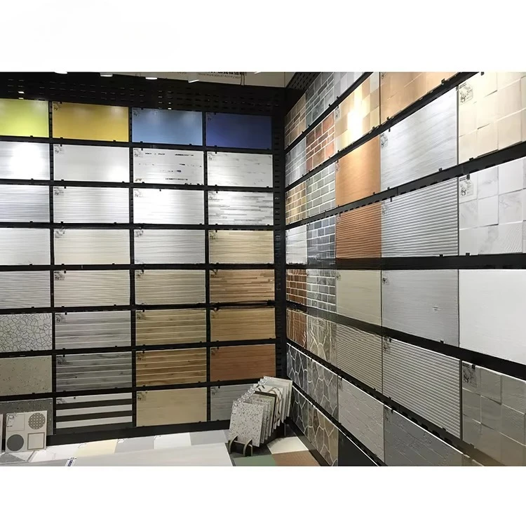 &c Custom Pegboard Bracket Rack for Ceramic Tile Wood Hardwood Flooring-Boya Display  Certified Floor Standing Metal Display