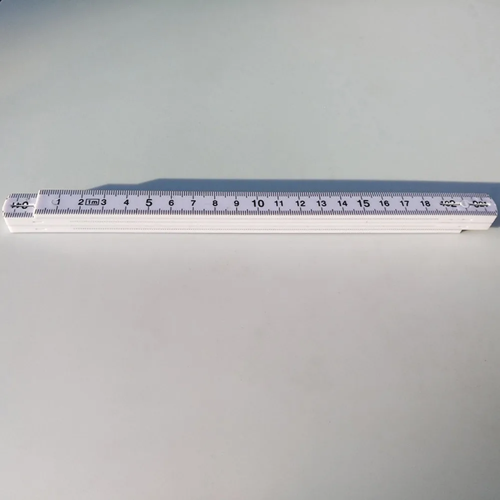 Slide Folding Ruler Ten-Parts 2Meters ABS Plastic Folding For Carpenter Measurements Measuring Ruler High Quality