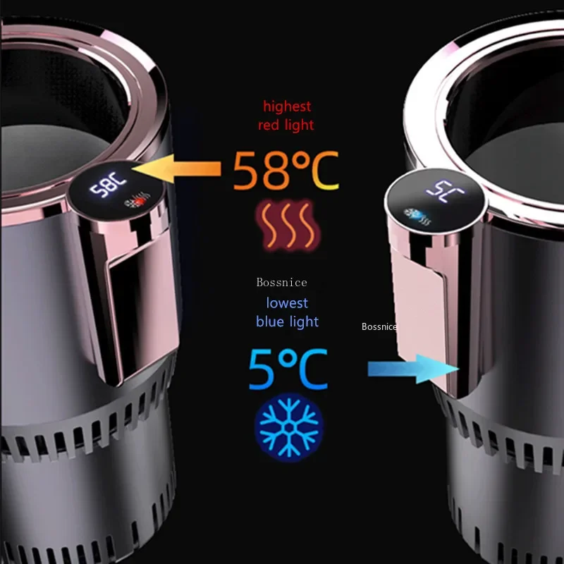 24V Car Heating Cooling Cup  Warmer Cooler Smart Cup Mug Holder Tumbler Cooling Beverage Drinks Cans Summer Drink