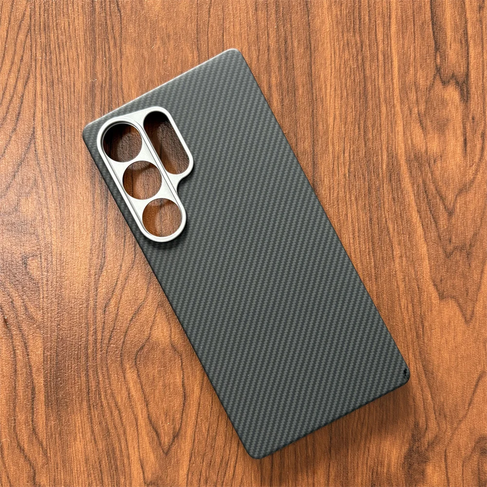 Casing Serat Karbon Aramid untuk Samsung S25 Penutup Cangkang Pelindung Ultra Magnetik untuk Casing Karbon Ultra Galaxy S25 S24