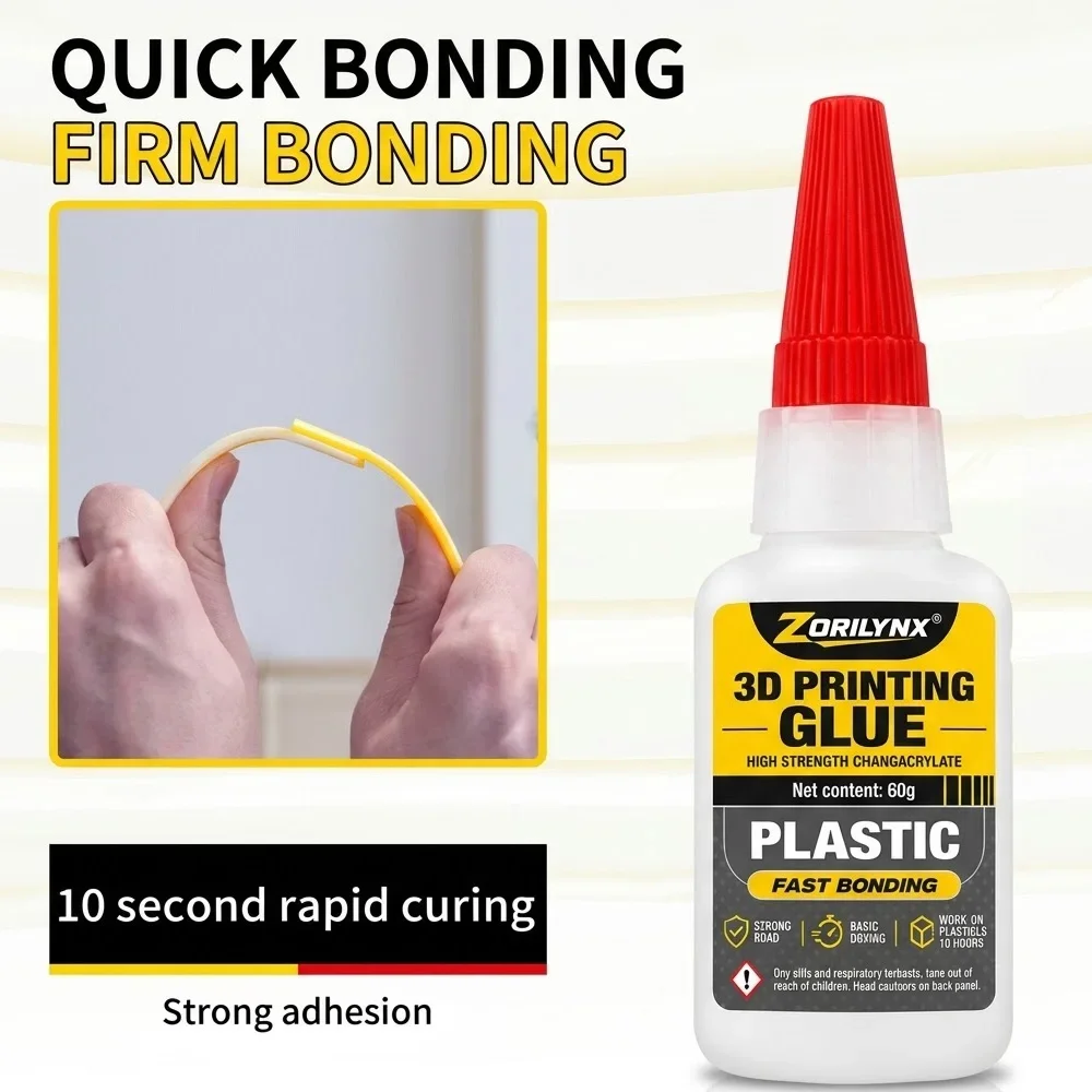 3D Printing Glue Instant Strong Fast Dry Adhesive Plastic Bond Super Glue For PLA ABS PETG Resin Model Assembly Craft Repair Pro