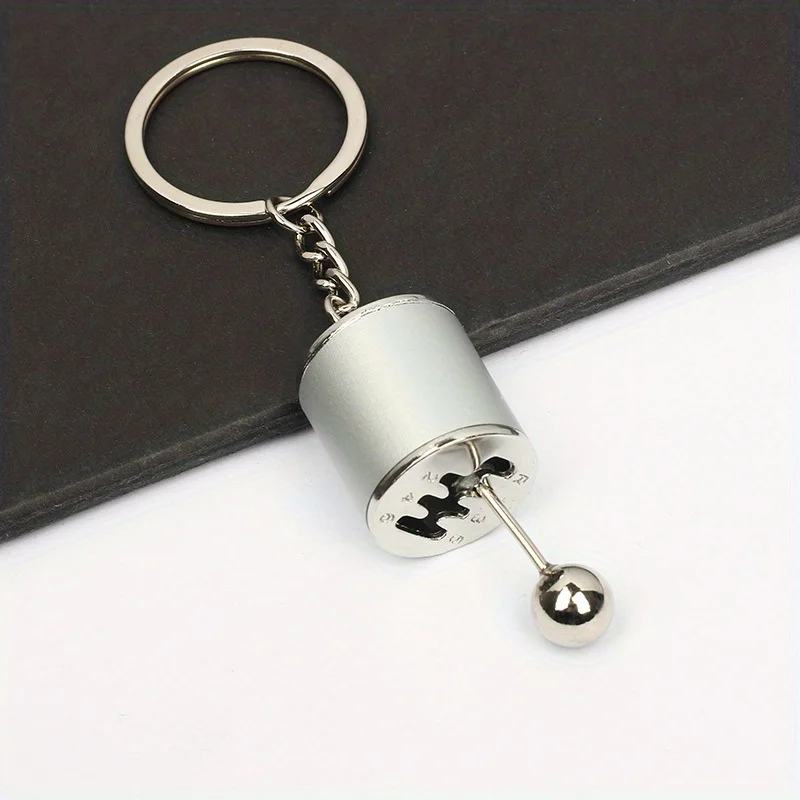 Mini Turbo Turbocharger Keychain Car-styling Keyring Gear Gearbox Pendant Keychain Stick Knobs Keyring Shift Metal Fidget Toys