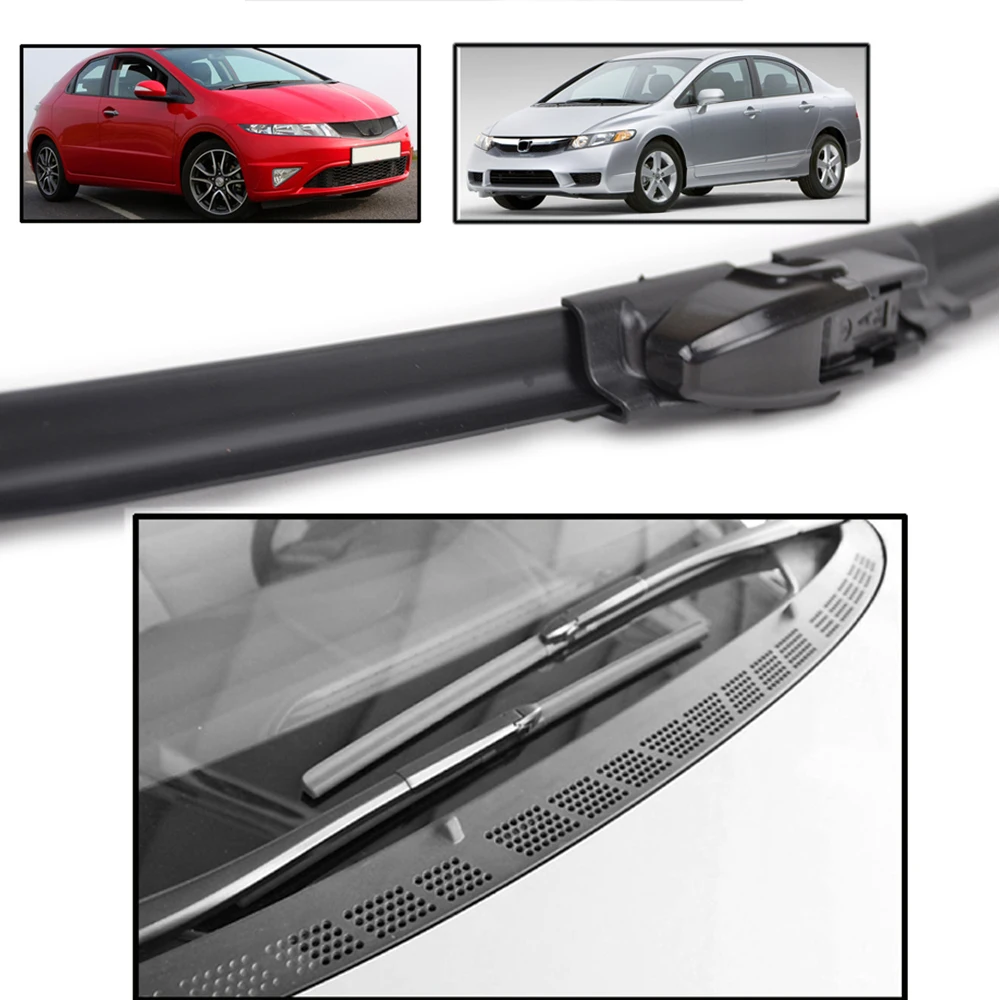 Xukey Front Windscreen Wiper Blades Front Window For Honda Civic 8 MK 8 European 2011 2010 2009 2008 2007 2006 2005 26\