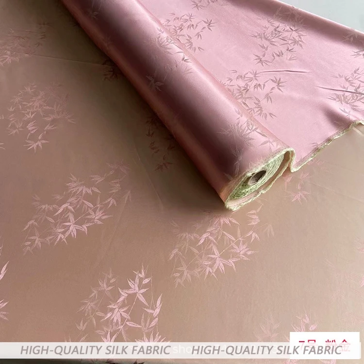 夏ジャカードシルクサテン生地中国服チャイナドレス韓服