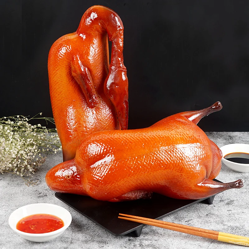 

Simulation food props Roast duck model pieces Pidao toy hotel decoration
