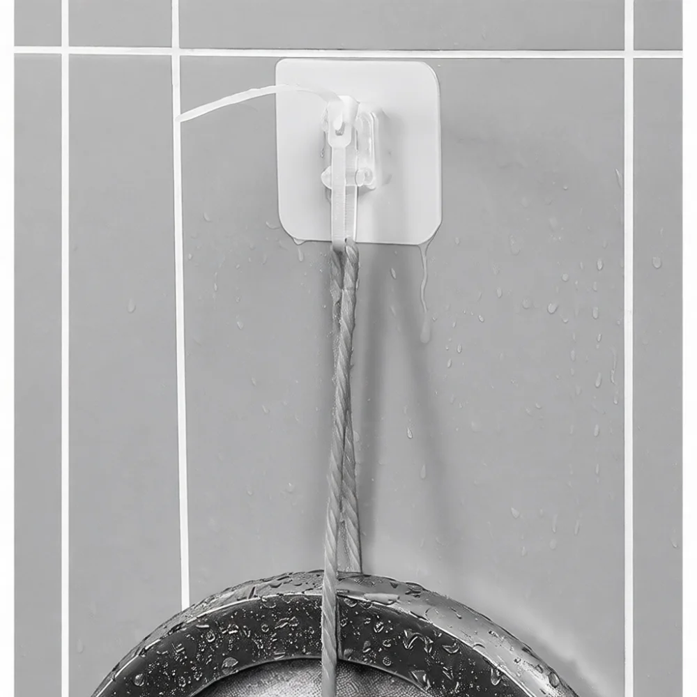 Transparent Anti Tip Furniture Anchor Adhesive Pad Plastic Cable Ties Holder For Cabinet Shelving Security Fixer Tool