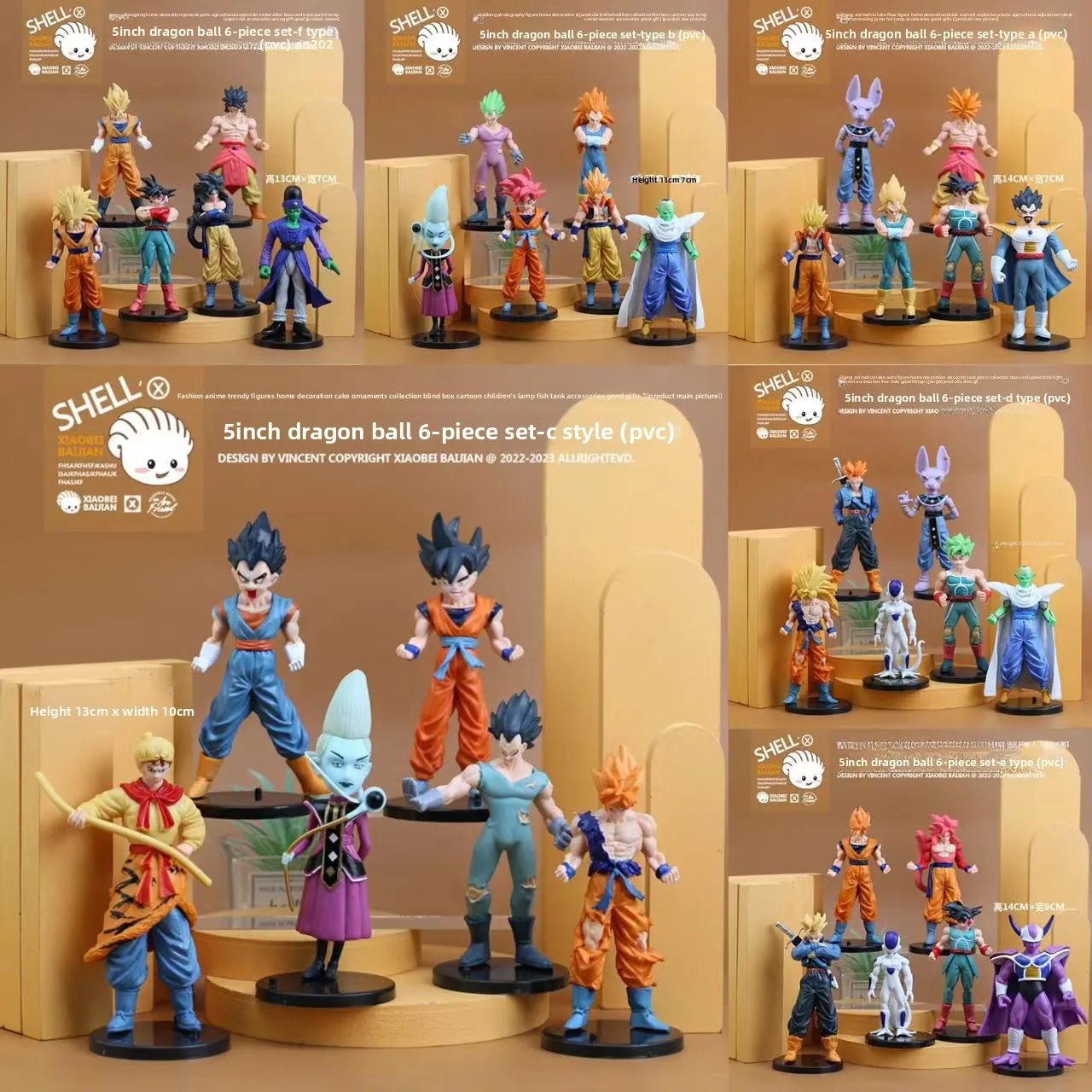 

5Inch Anime Dragon Ball Super Saiyan Goku Action Figure Collectible Decor Statue
