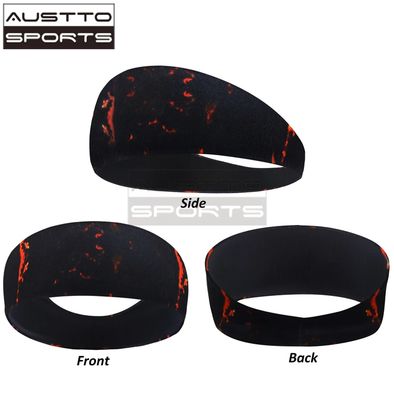 Austto Sport Headband Slim Workout Cooling Sweatband Hair Bands for Men Women Running