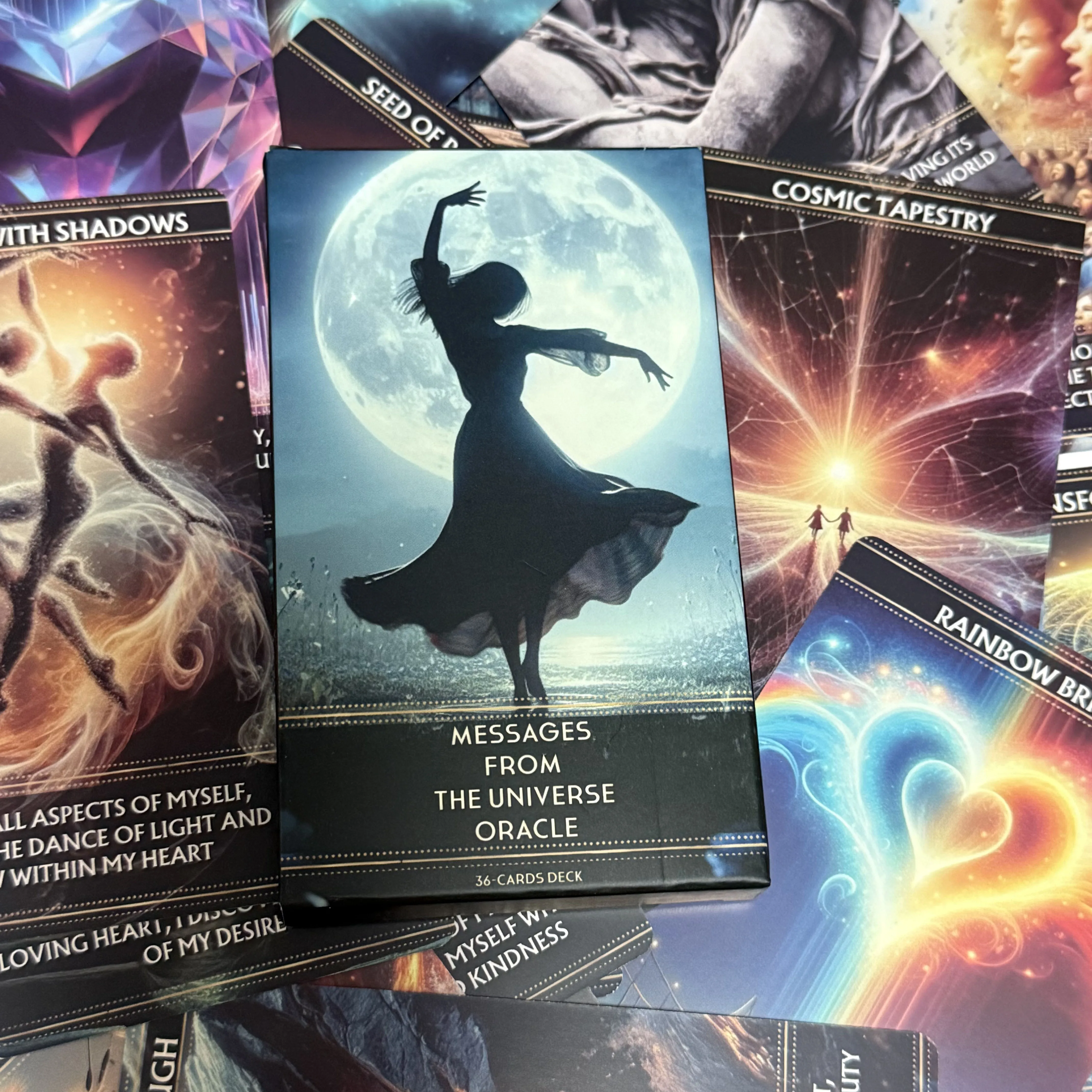 

36PCs Messages From The Universe Oracle Deck English Version Board Games Message Card 12*7cm