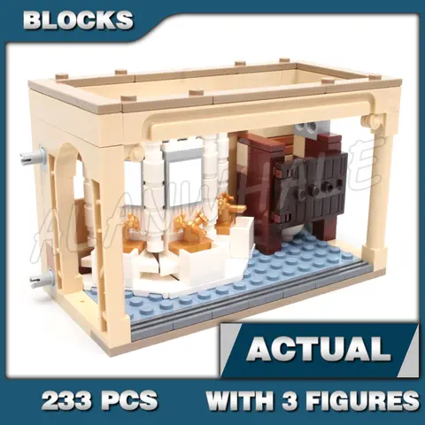 217pcs Magical World of Wizards Poly Transform Potion Mistake School Bathroom 60135 Building Blocks Toy Compatible With Model