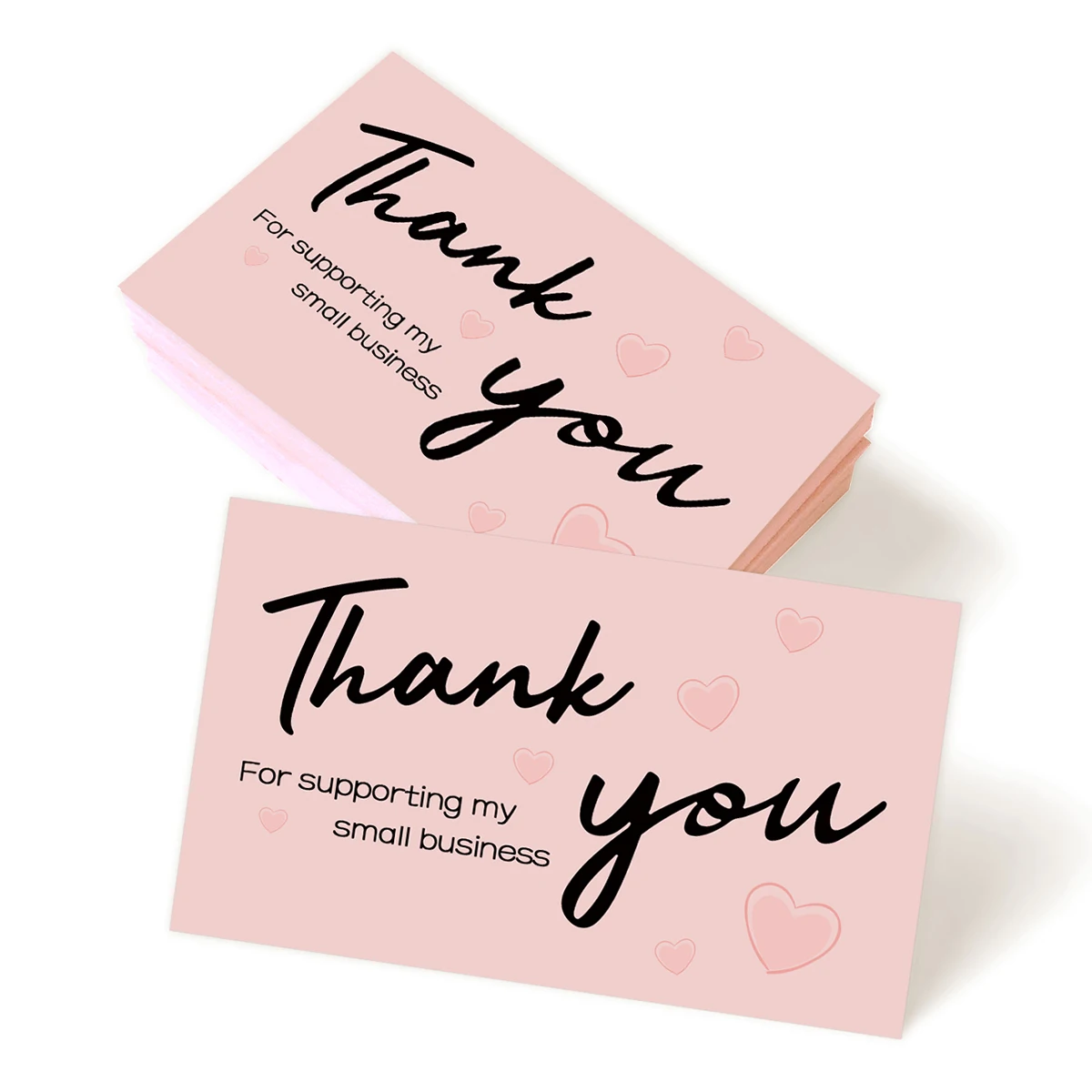 50pcs Thank You Cards For Your Order,Thank You Card For Supporting My Small Business Envelope Party Invitation Card Gift Decor