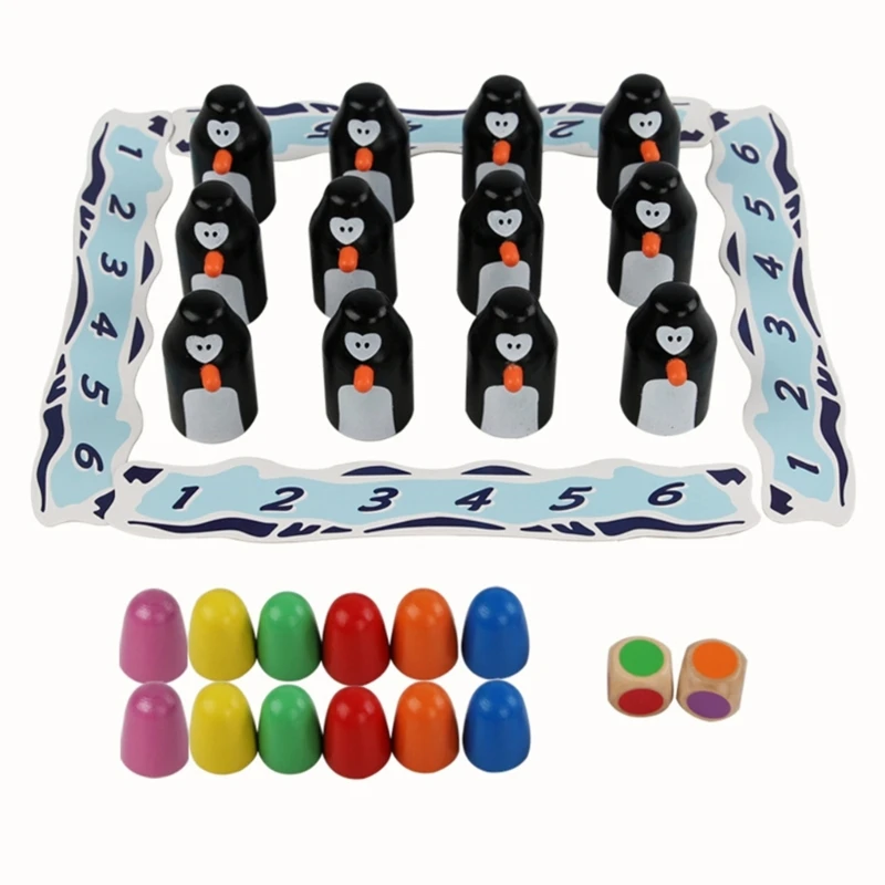 Penguin Memory Game Memory Chess Family Game Wooden Memory Match Chess