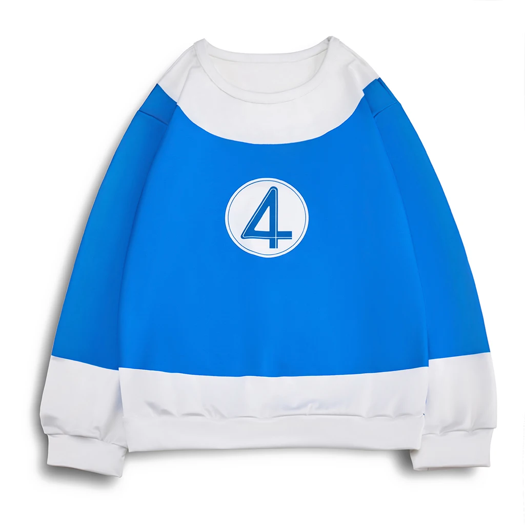 Film Susan Storm Reed Richards Cosplay-Kostüm, bedrucktes Oberteil, lässiges Langarm-T-Shirt, Susan-Sweatshirt, Halloween-Kostüme