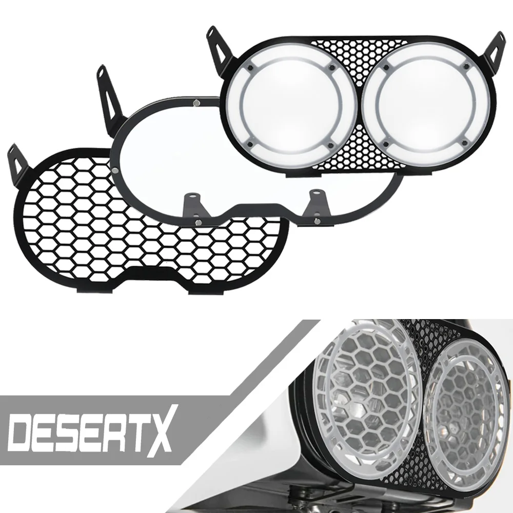 

Motorcycle For Ducati DesertX Desert X 2022 2023 2024 Accessories Front Headlight Grille Guard Protector Head Light Lamp Cover