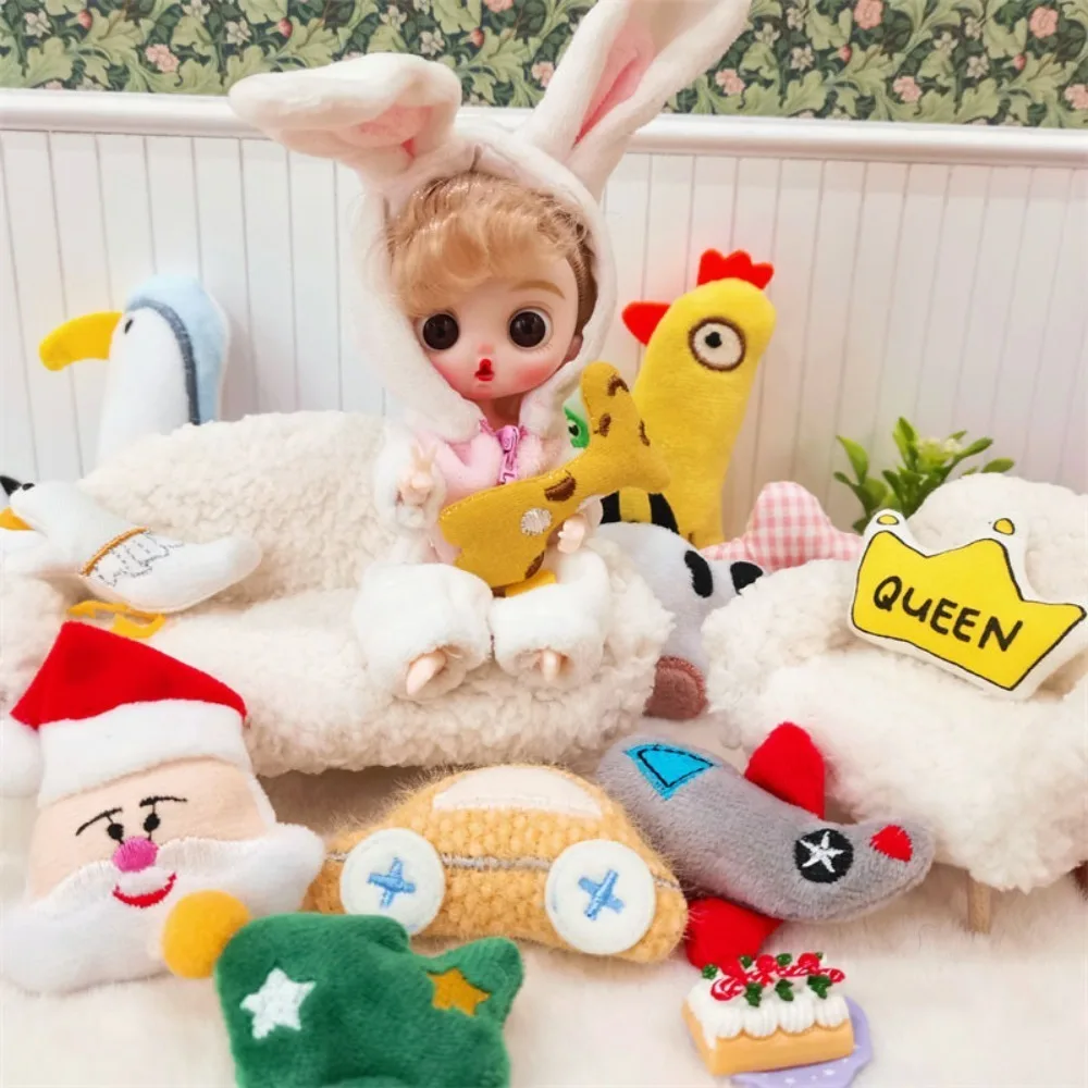 

1/12 Dollhouse Dollhouse Plush Sofa Furniture Model Vintage Vintage Dollhouse Sofa Scene Model Furry
