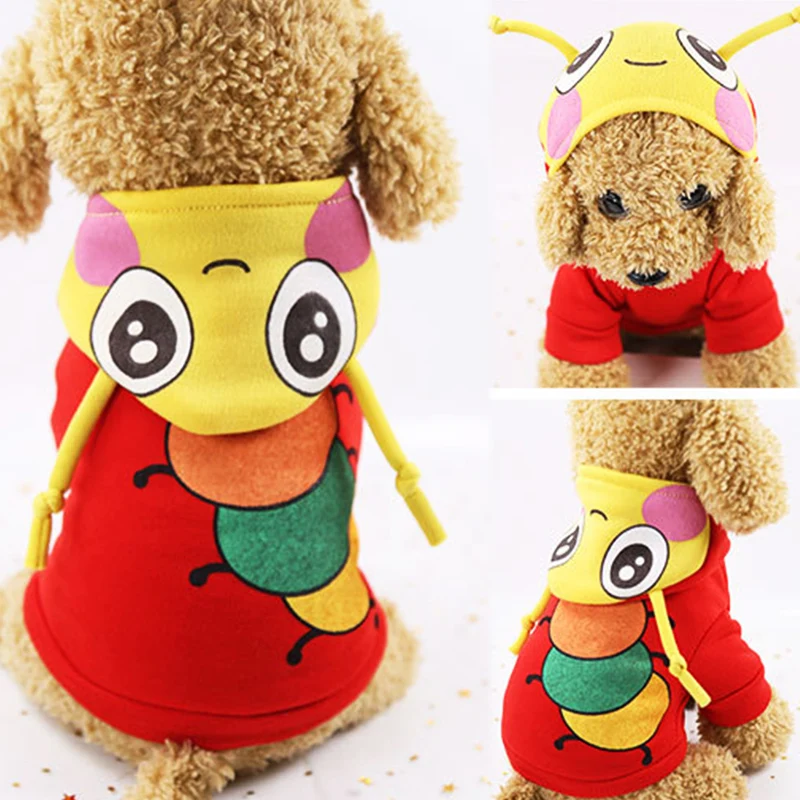 New Catoon Cat Clothes Dog Hoodies Winter Warm Cat Coat Jacket for Small Dog Halloween Costume Festival Suit Outfit Cat Supplier