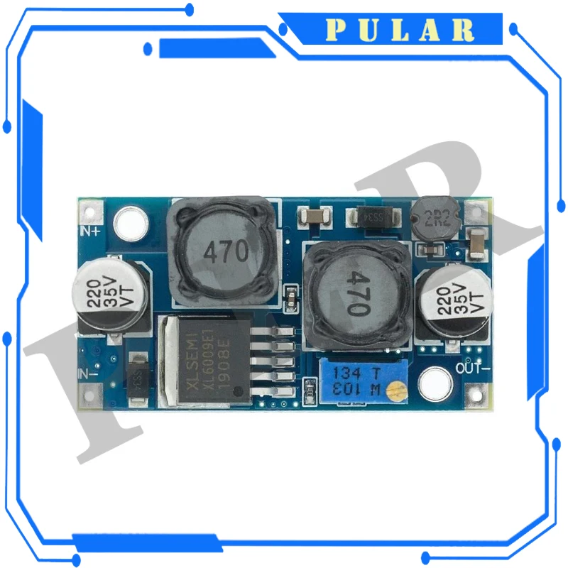 1Pc PLR XL6019 (XL6009 Upgrade) Automatic Step-up Step-down Dc-Dc Adjustable Converter Power Supply Module 20W 5-32V To 1.3-35V
