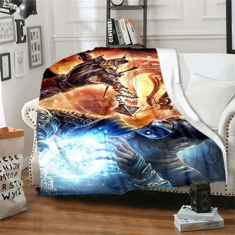 

Mortal Kombat Game Blanket for Children, Flannel Soft and Comfortable Home and Travel High Quality Blankets